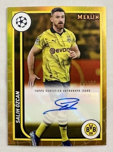 Salih Ozcan 2023-24 Topps Merlin UCC Gold Refractor Auto #/50 Borussia Dortmund - Picture 1 of 2