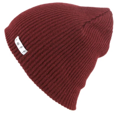 Neff Daily Gorro Granate Borgoña Rojo Oscuro Neff Sombrero Gorra Suave Talla Se Adapta a Todos Foto 1 de 4
