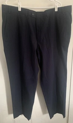 Hiltl Pants Mens 44x38 Navy Supima Cotton Stretch Chinos Constant Dark Trousers - Image 1 of 4