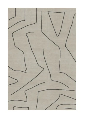 NZ Wool Rug Grey Wool Indoor Modern Rug, a perfect blend of contemporary style a - Image 1 of 2