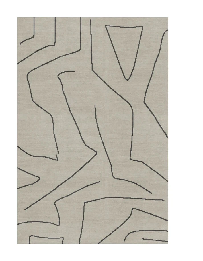 NZ Wool Rug Grey Wool Indoor Modern Rug, a perfect blend of contemporary style a - Image 1 of 2