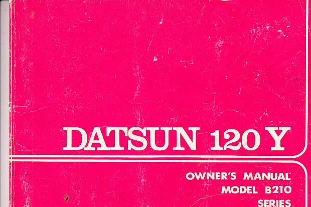 GENUINE  DATSUN 120Y    DRIVER'S OWNER'S HANDBOOK  1974 - Image 1 of 1