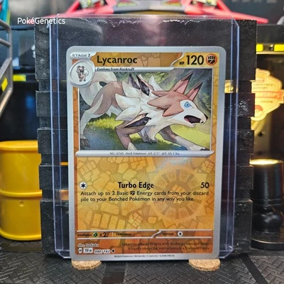 Lycanroc Temporal Forces Reverse Holo Pokémon TCG 090/162 Scarlet & Violet SV05 - Image 1 of 4