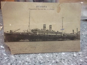 C50 alte postkarte europa paquebot italien de 1 re classe - Bild 1 von 2