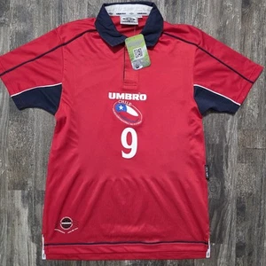 Camiseta de fútbol local Umbro Chile 2001 Iván Zamorano para hombre S Real Madrid Inter de Milán - Imagen 1 de 10