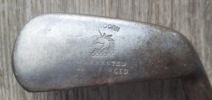 Antique Vintage Rare Unicorn Stamp Hickory Wood Shaft Golf Club Smooth Face - Picture 1 of 5