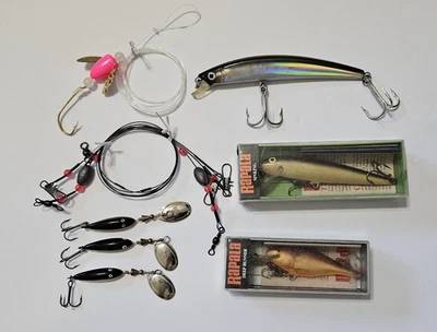 2 Vintage Rapala Shad Rap Fishing Lures NIB + 5 Lures= 7   Benefits Charity - Image 1 of 4
