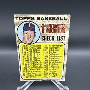 Checkliste 1968 Topps #67 - Bild 1 von 2