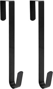 Sattiyrch 15" Wreath Hanger for Front Door,Sturdy Steel Door Black - Picture 1 of 4