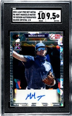 2021 Leaf Pro Set Metal Marcelo Mayer RC SGC 9.5 w/10 Auto Silver Crystal (1/4) - Image 1 of 2