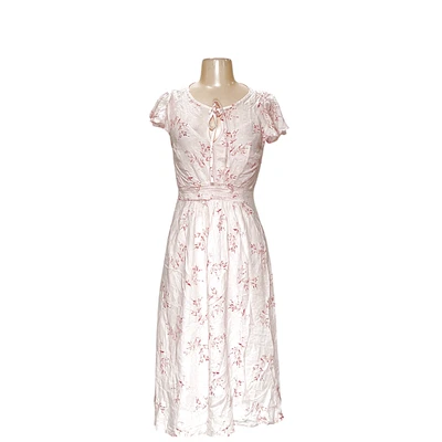 Lucky Brand Pink Floral Wrap Dress - XS - Image 1 of 4