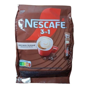 NESCAFE 3 in 1 Instant Coffee Sachet Milk & Brown Sugar - 10 Stick x 16,5g each - Bild 1 von 2