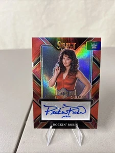 2023 Panini Select WWE Rockin Robin Signature Selections Auto Red Prizm /49 - Picture 1 of 13