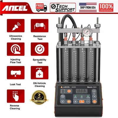 ANCEL ANJ400 GDI Car Fuel Injector Cleaner Tester ON-Vehicle Cleaning Machine - Image 1 of 4