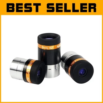 Aspherical Telescope Eyepiece Kit - 4mm, 10mm, 23mm for Bright Celestial Views - Image 1 of 4