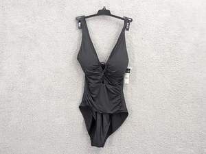 Ralph Lauren Plunging Tummy-Control Shaping One-piece Swimsuit Slimming, Size 10 - Picture 1 of 11