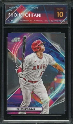 2022 Topps Cosmic Chrome #14 Shohei Ohtani CCG 10 PRISTINE - Image 1 of 2