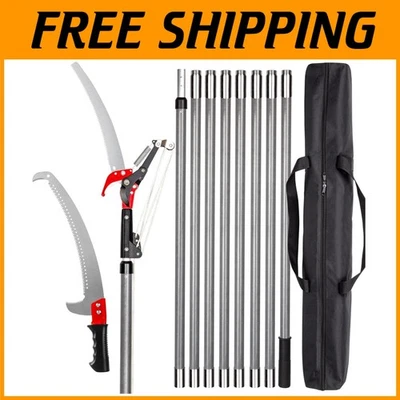 Kit de ferramentas para aparar árvores com serra manual e tesoura - Imagem 1 de 4