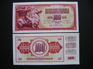 Yugoslavia 100 Dinara 1965 (P80c) UNC - Imagen 1 de 1