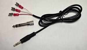 CW Keyer paddle Cable 3 feet  1/8" 3.5mm and 1/4" for BENCHER BY-1 BY-2 push on