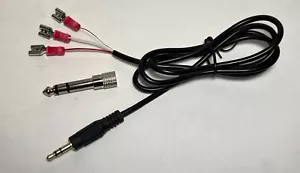 CW Keyer paddle Cable 3 feet 1/8" 3.5mm and 1/4" for BENCHER BY-1 BY-2 push on - Picture 1 of 1