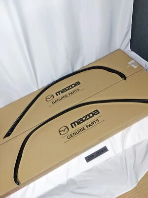 Mazda RX-7 RX7 FD3S 1993-1995 OEM Juego de molduras por goteo de puerta delantera genuino R&L Foto 1 de 4