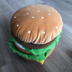 McDonald's Big Mac Cushion Novelty Interior Fast Food Plush USED/VERYGOOD - Picture 1 of 9