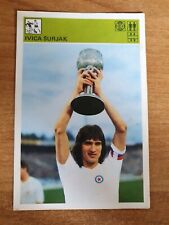 Trading card football soccer Ivica Surjak World of sport Yugoslavia 1981