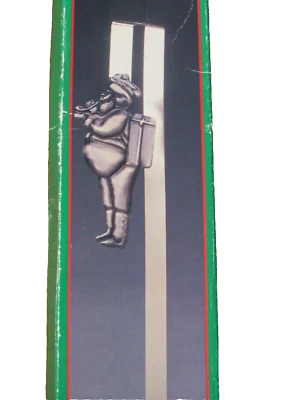 Металлическая вешалка для венков над дверью, держатель для рождественских венков Santa 14 дюймов новая из старых запасов (HOL) - Изображение 1 из 4