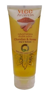 VLCC Ayurveda Natural Fairness Double Action Chandan & Kesar Face washl Pack - Picture 1 of 6