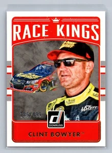 2017 Donruss #5 Clint Bowyer Race Kings Gold Foil /499 - Picture 1 of 2