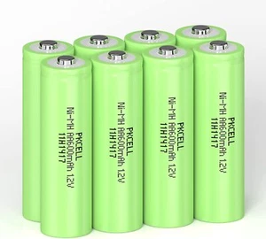 8x AA 600mAh Rechargeable Battery NI-MH 1.2V Recharge Batteries Button Top AU - Picture 1 of 5