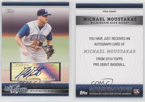 2010 Topps Pro Debut Prospect Mike Moustakas Michael #PDA-MMO Auto