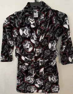 STAR WARS Darth Vader Print Plush Super Soft Boys/Girls Robe with Tie Size Lg 10 - Picture 1 of 4