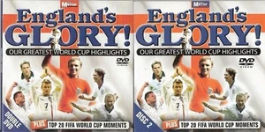 FOOTBALL - ENGLANDS GLORY - 2 DISCS - MIRROR PROMO DVD - Imagen 1 de 3