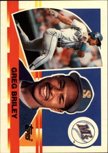 1990 Topps Big Seattle Mariners Baseball Card #35 Greg Briley