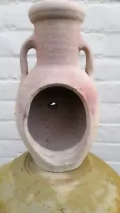 Hand Made Terracotta Garden Pot / Flowers /Succulent Pot Clay Unique H25cm - Picture 1 of 9