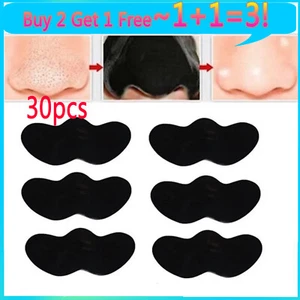 30pcs Nose Pore Strips Blackhead Removal Unclog Pores Smooth Deep Cleansing - Picture 1 of 11