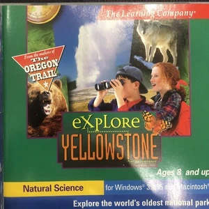 Explore Yellowstone Software for WIN & MAC CD-ROM - 1997- The Learning CO., New - Picture 1 of 3