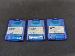 VTech Compact Notebook games cartridges - Number Maze Cluster Cubes Music Mixer - Picture 1 of 2
