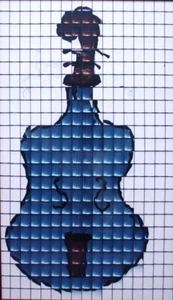 Liz Rideal, Photo Booth Collage, Love is like a Violin (blau) - Bild 1 von 5