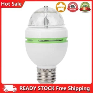 E27 3W 100-240V RGB LED Bulb Colorful Auto Rotating Stage Light for KTV Lighting - Picture 1 of 7