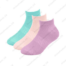 6 X Ladies Trainer Socks Bamboo Design Assorted Arch Support Womens UK Size 4-8