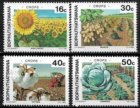 South Africa - Bophuthatswana #212-5 MNH Set - Crops Cover