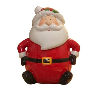 Tarro de galletas de cerámica con temática de Papá Noel Widdop Gifts - Artículos para el hogar de Navidad - Imagen 1 de 1