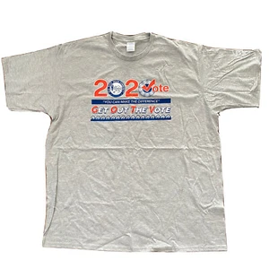 2020 GET OUT THE VOTE T-SHIRT-“You Can Make The Difference”-Gila River-Gray 3XL - Picture 1 of 6