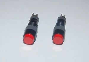 5PCS 10MM RED Light ROUND LED ILLUMINATED Pilot Lamp 6.3V DC/AC 2 PINS - Picture 1 of 2