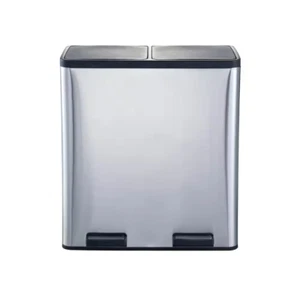 18.5 Gal Large Dual Trash & Recycling Bin - High Capacity, Space-Saving Design - Picture 1 of 8