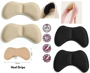 4D HEEL GRIPS PADS 2X Liner Cushions For Loose Shoes Pair Adhesive Foot Care New - Picture 1 of 23