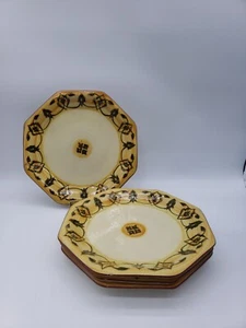 Hand Painted Fait Main France Ceramic 4 Dinner Plate  - Picture 1 of 10